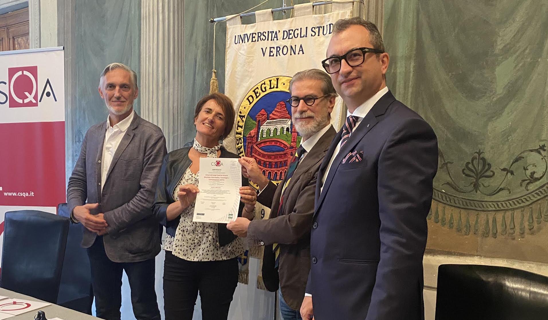 Sicurezza delle informazioni, Verona primo ateneo d’Europa ad ottenere la prestigiosa certificazione ISO/IEC 27001:2022 