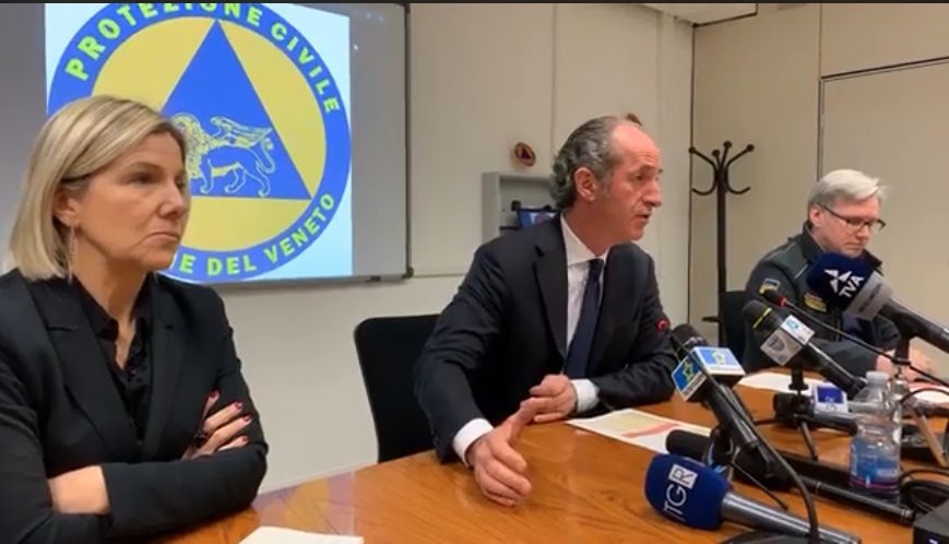 Zaia: “Lavoriamo sui 21 parametri per restare in zona gialla”