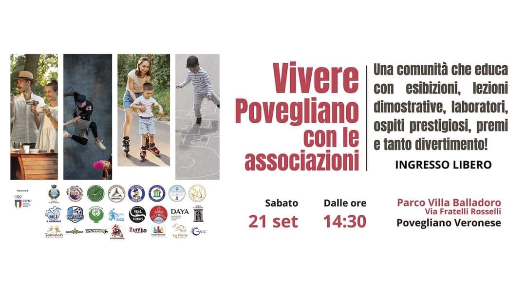 Povegliano, sabato 21 settembre festa delle associazioni al parco Balladoro