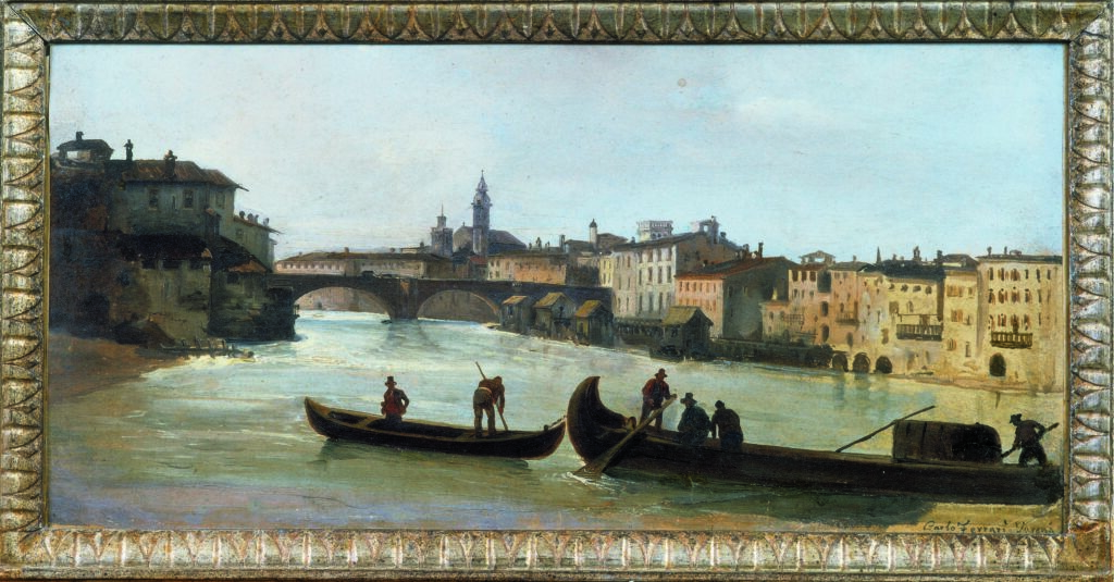 Carlo Ferrari Ponte Nuovo a Verona 1850 1860ca