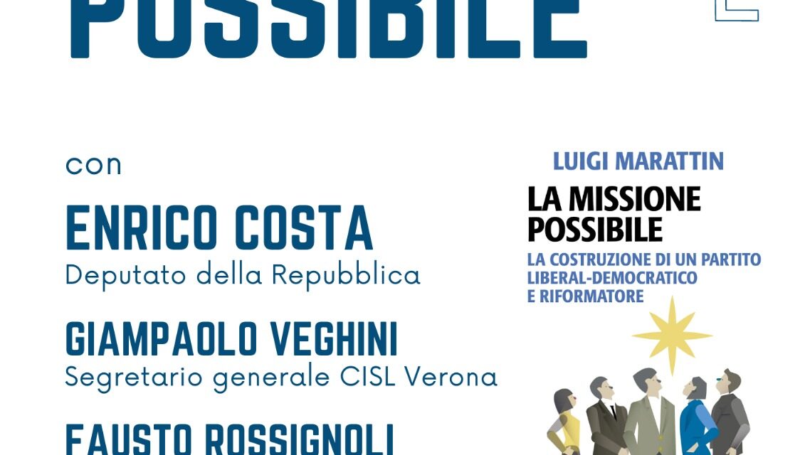 Luigi Marattin domani sera a Verona: presenta il suo libro e chiama a raccolta i liberali