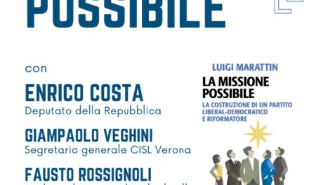 Luigi Marattin domani sera a Verona: presenta il suo libro e chiama a raccolta i liberali