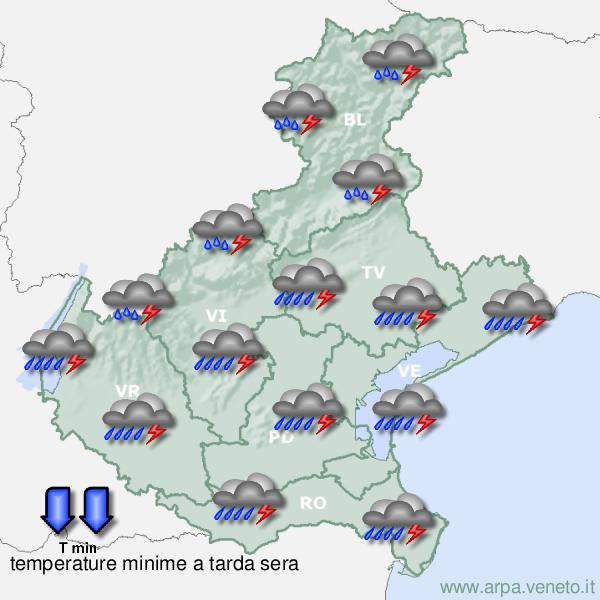 Meteo, allerta nel pomeriggio. Queste le previsioni per il weekend nel Veneto