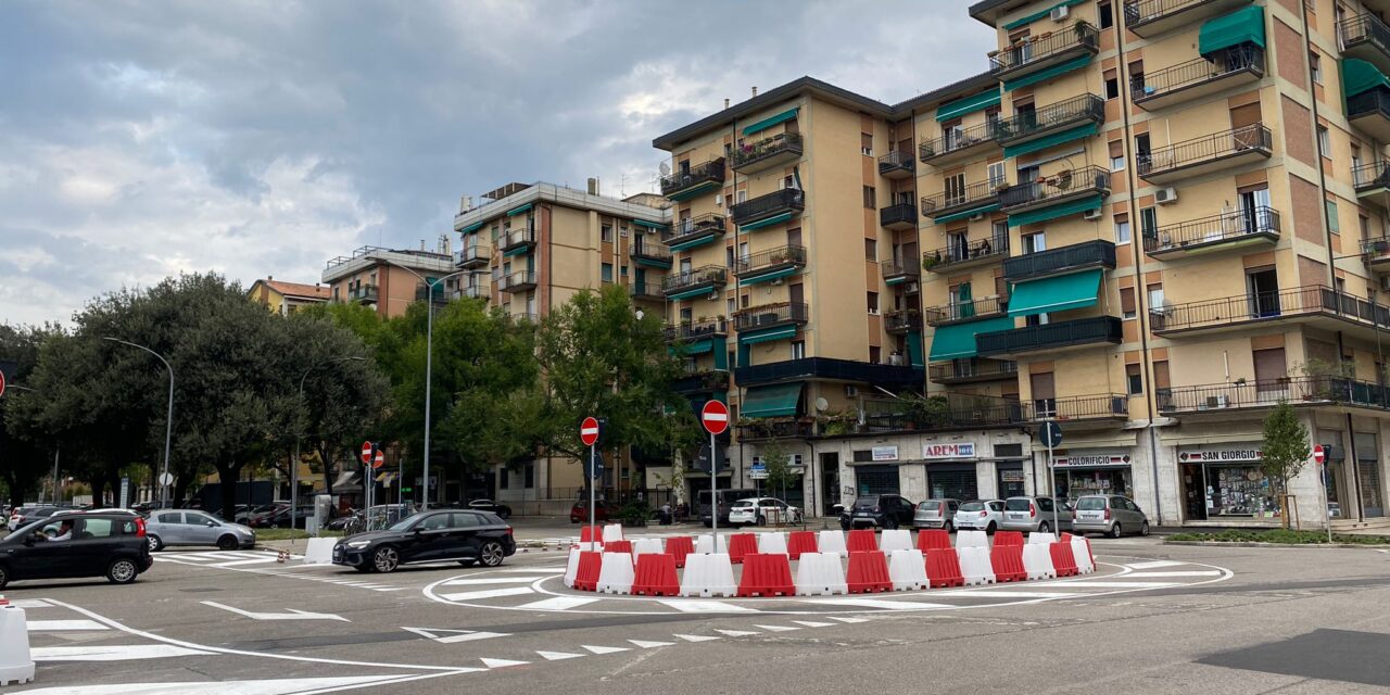 Finiti i lavori per la nuova rotatoria allo Stadio