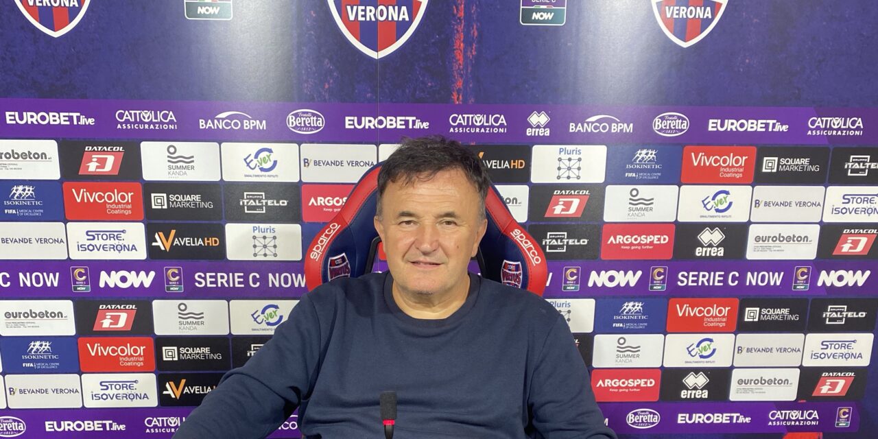 Virtus Verona-Pro Vercelli 0-0. Gigi Fresco: “Dobbiamo sempre provare a portare a casa dei punti”