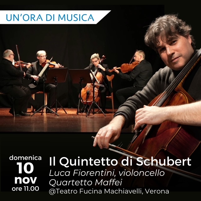 “Un’ora di Miusica”: il Quartetto Maffei e Luca Fiorentini omaggiano Schubert e Webern