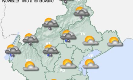 Meteo, dalla Regione Veneto dichiarato lo stato di attenzione per forte vento e nevicate