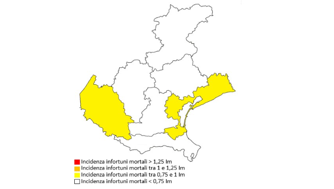 Infortuni sul lavoro, il Veneto migliora ma Verona resta ancora la provincia più a rischio