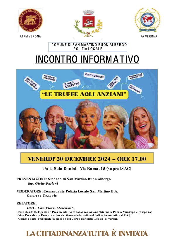 truffe anziani evento