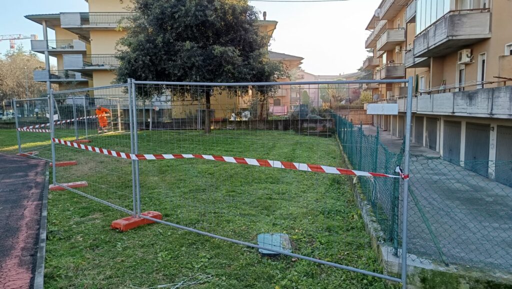 recinzioni cantiere ciclabile