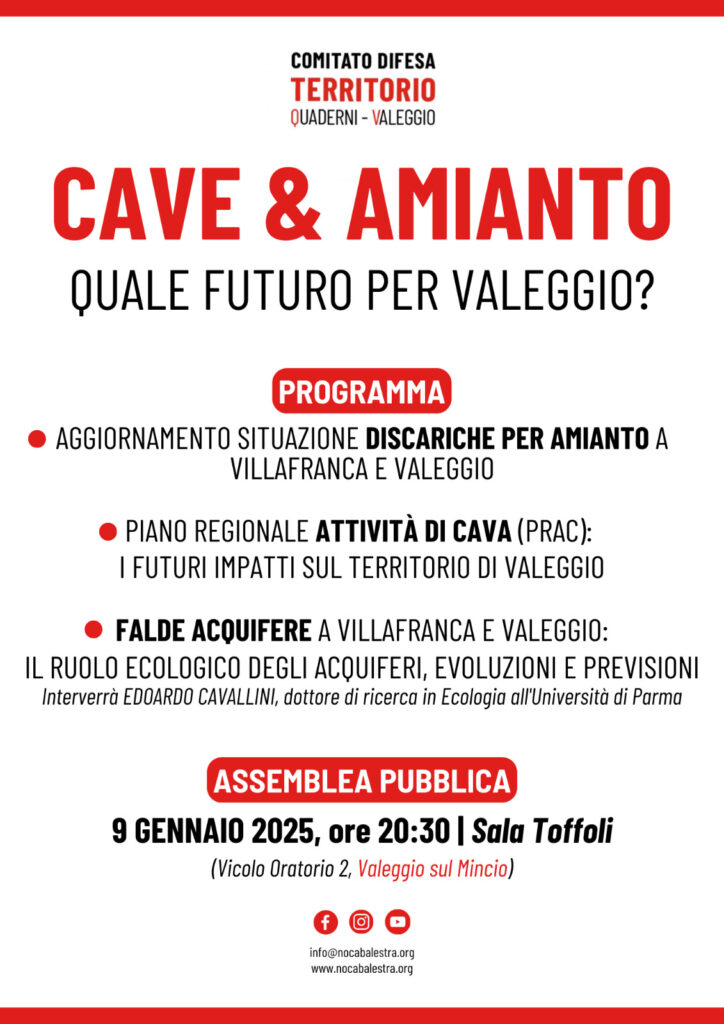 2025 01 09 Cave e amianto quale futuro per Valeggio