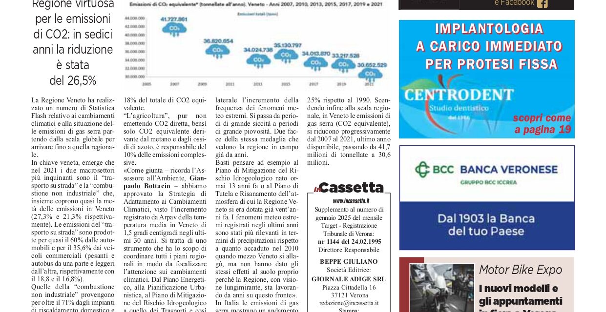 In Cassetta Est e Pianura veronese: è in distribuzione il numero di gennaio