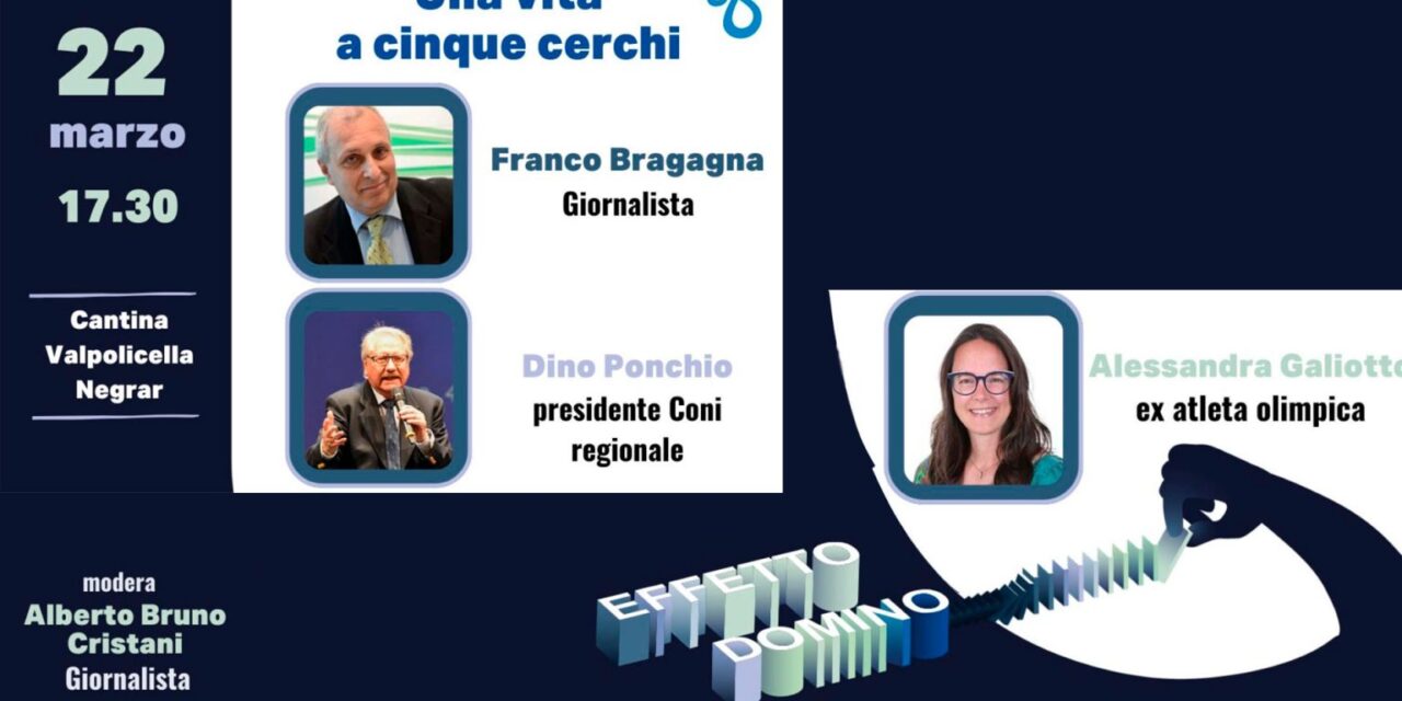 Sabato 22 marzo a Negrar ‘Una vita a cinque cerchi’ con il Festival del Giornalismo