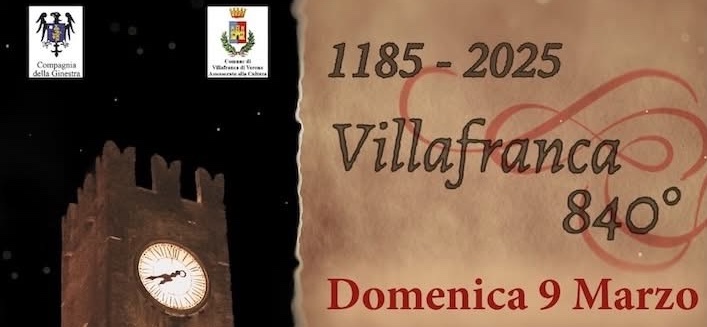 Villafranca festeggia 840 anni di storia con un evento speciale